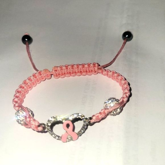 Stolen NOT FOR SALE!!! Pretty cancer survivor bracelet - Picture 1 of 5